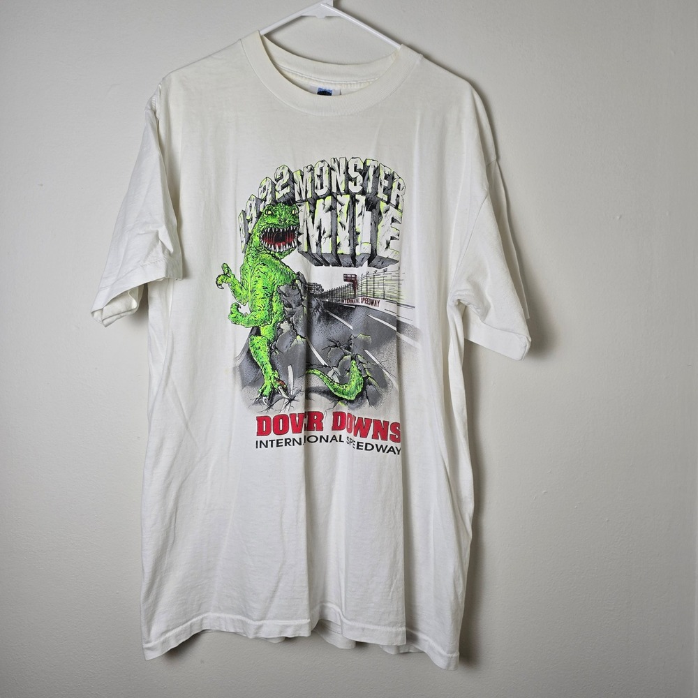 Vintage Nascar Shirt Monster Mile Dover Downs 90s Mens Extra Large Short Sleeve